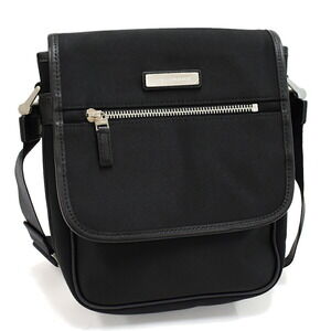 Burberry Crossbody Shoulder Bag Black Nova Check Nylon